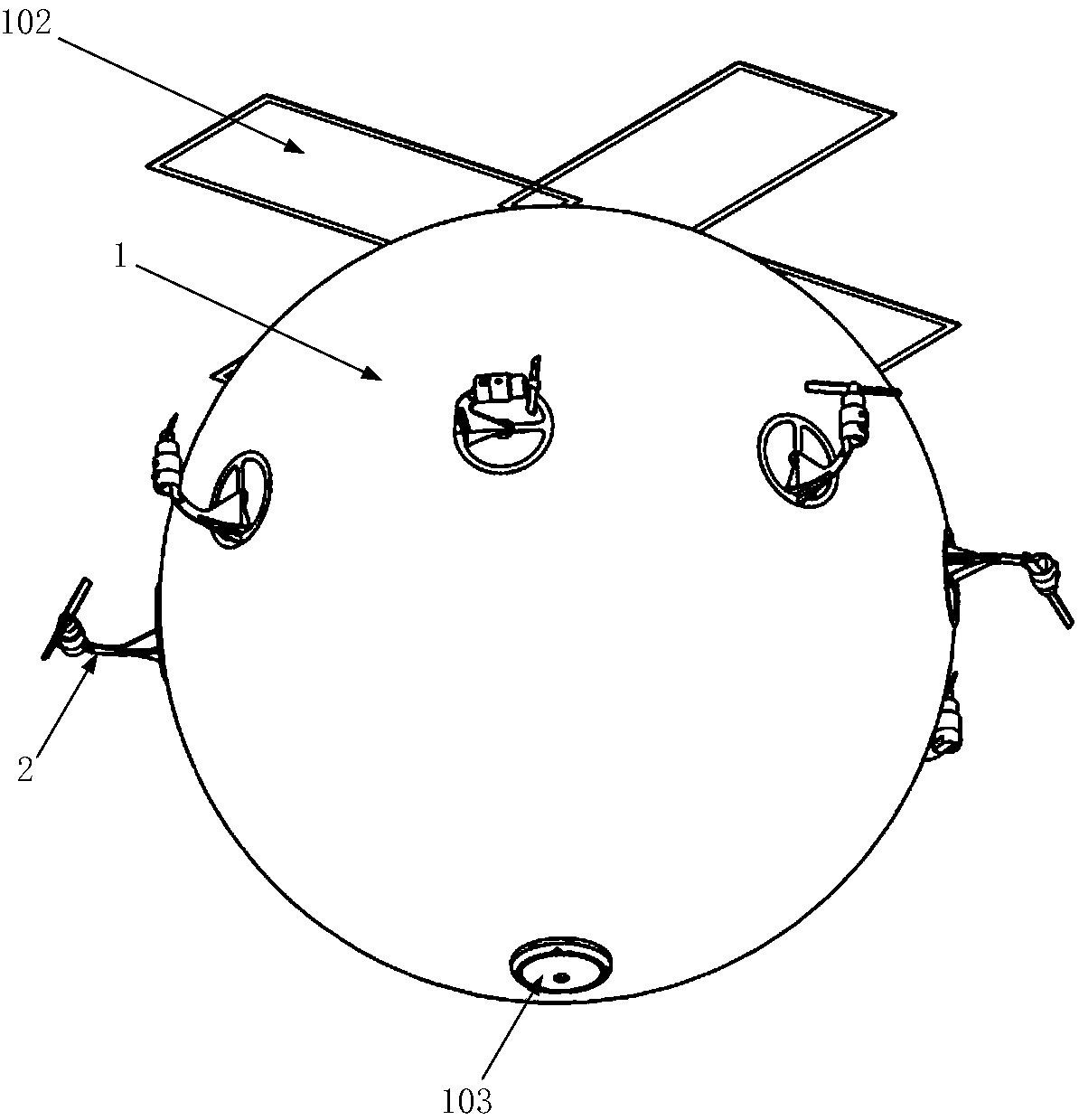 Rotor and inflatable airbag combined type floating aircraft with vectored thrust