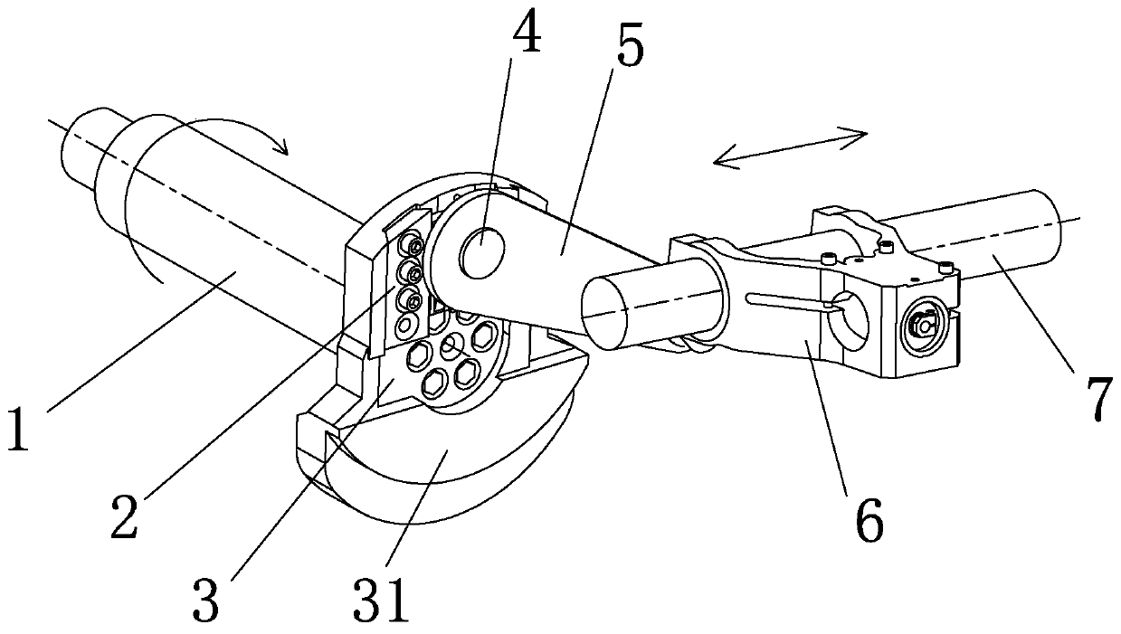 Loom spindle balance block structure