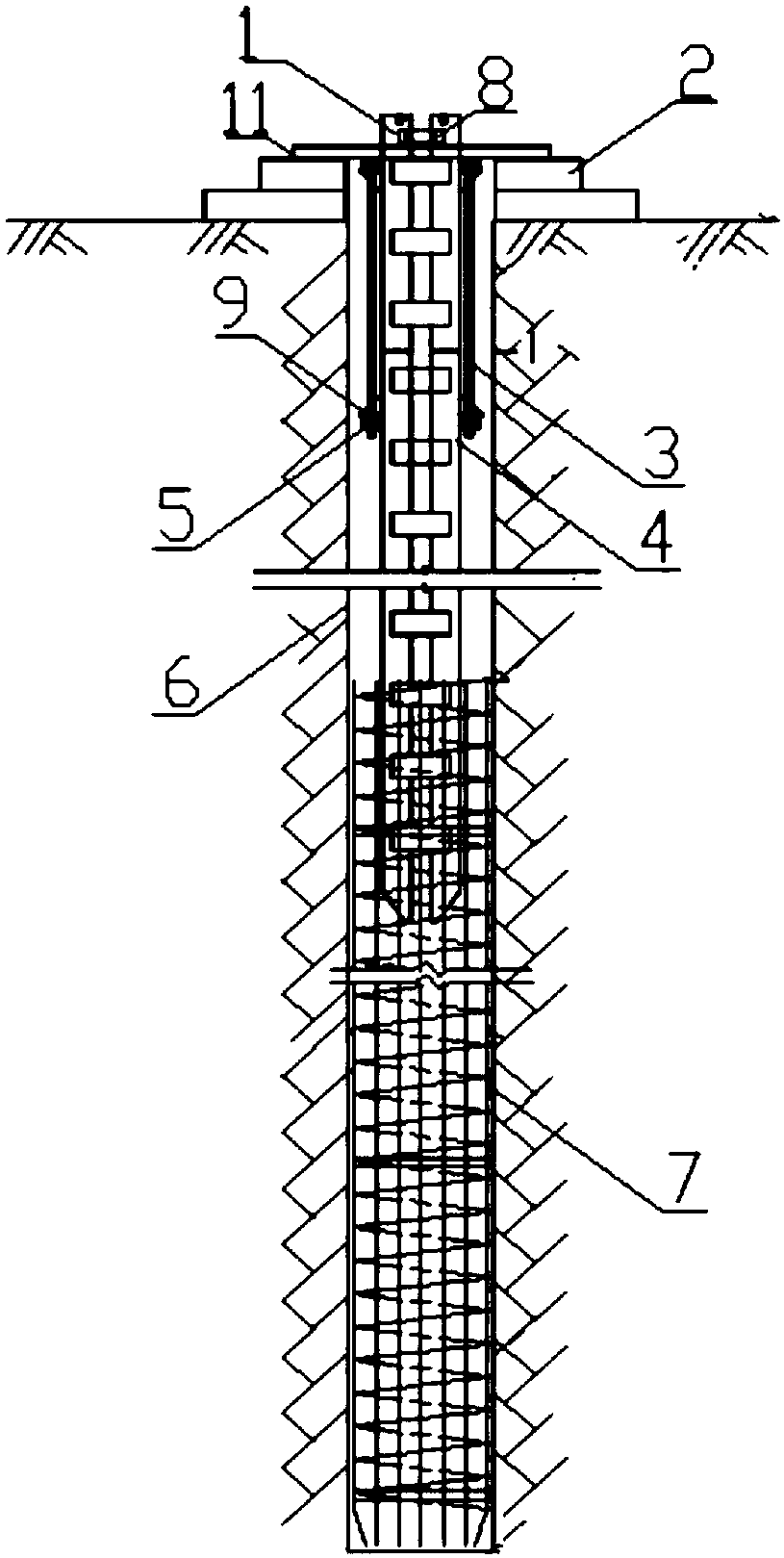 A method of using a positioning and steering control system for vertical lattice columns in deep foundation pit enclosure