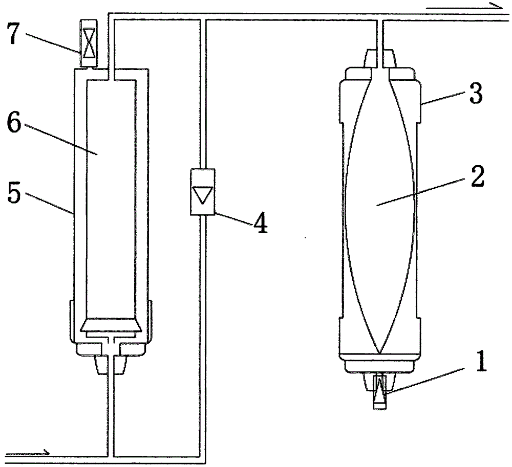 Filter element washing protecting system in reverse osmosis water production system