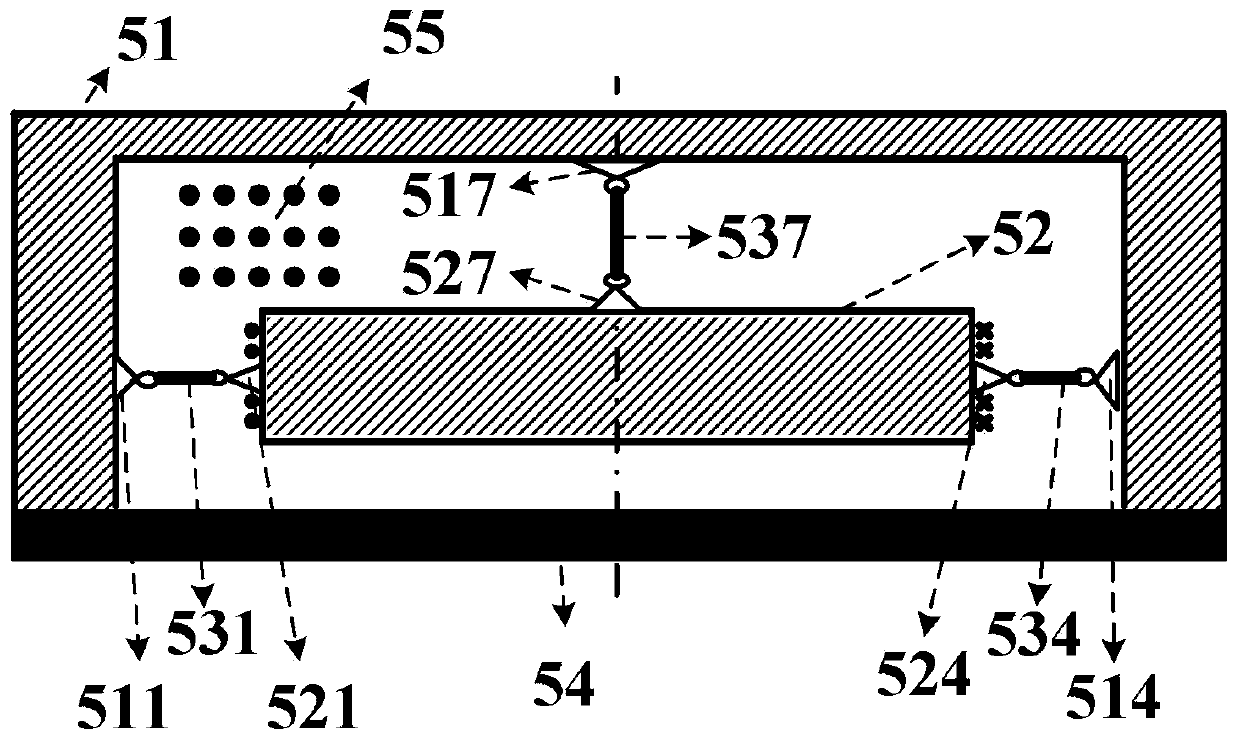 Time-domain airborne electromagnetic method receiving coil attitude change suppression device and manufacturing method