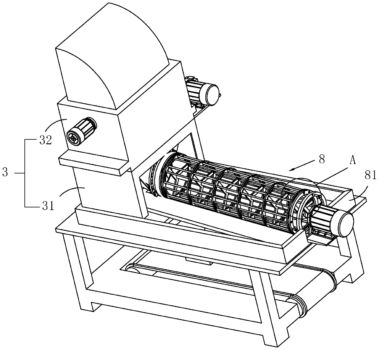 A concrete production equipment system