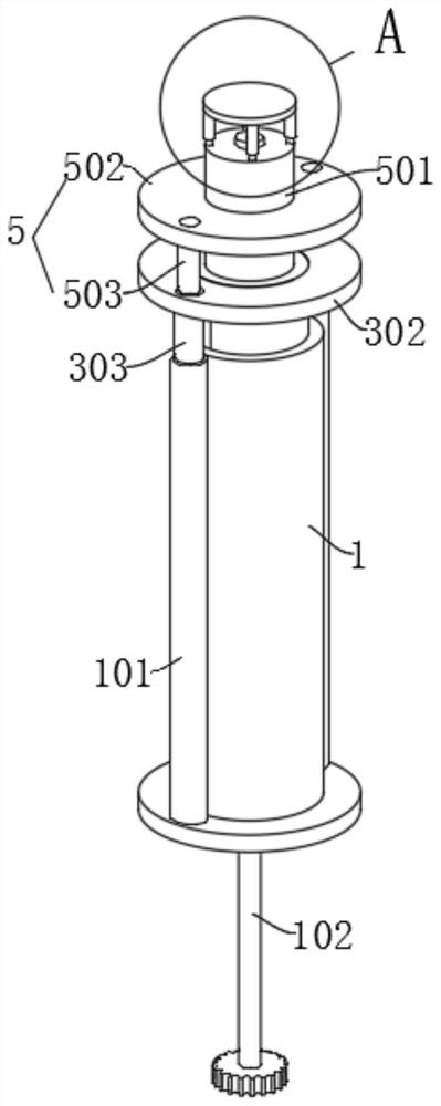 Remote control type cavity telescopic structure for electroscope