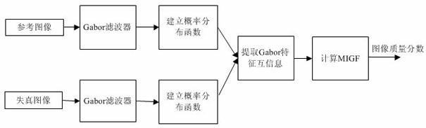 Full-reference image quality assessment method based on mutual information of Gabor features (MIGF)