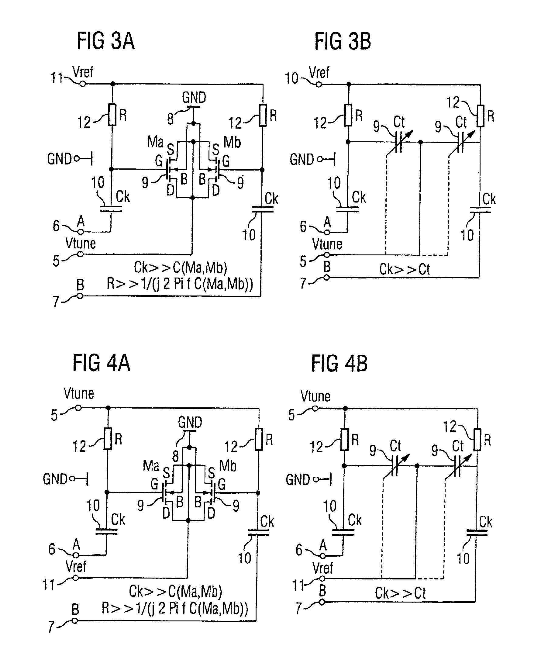 Tunable capacitive component, and LC oscillator with the component