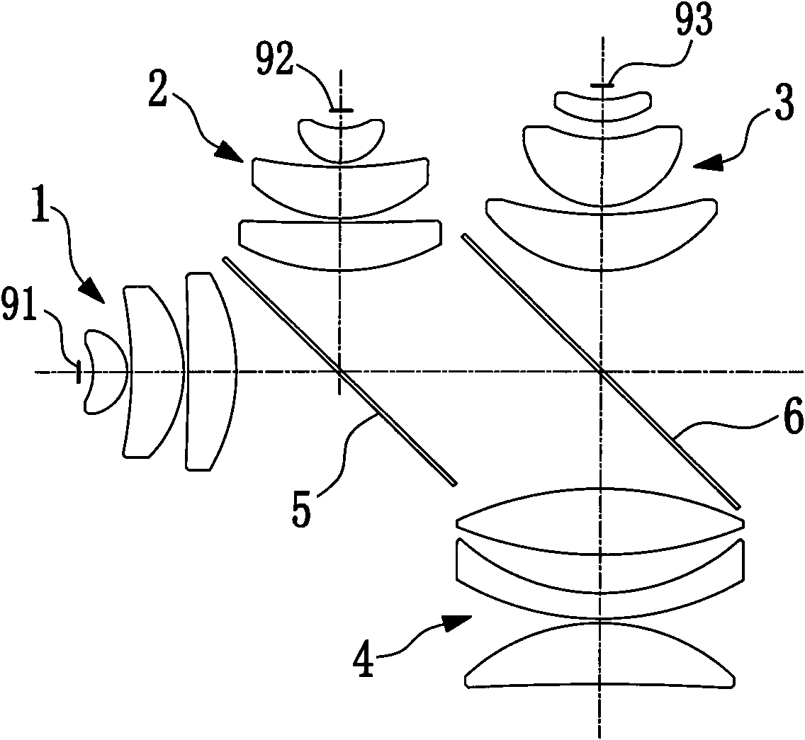 Light-emitting diode (LED) illuminating light path for projector