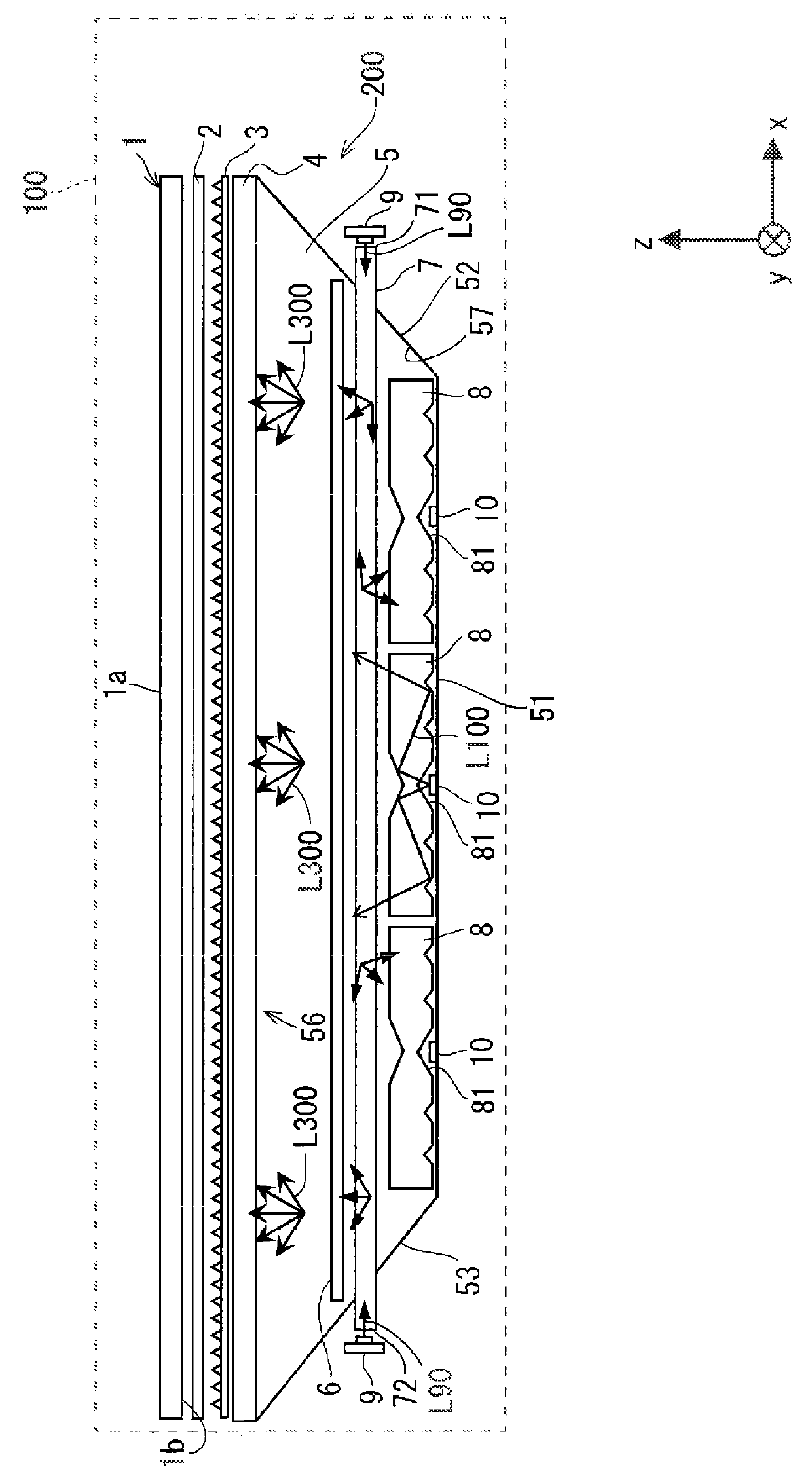 Surface light source device and liquid crystal display device
