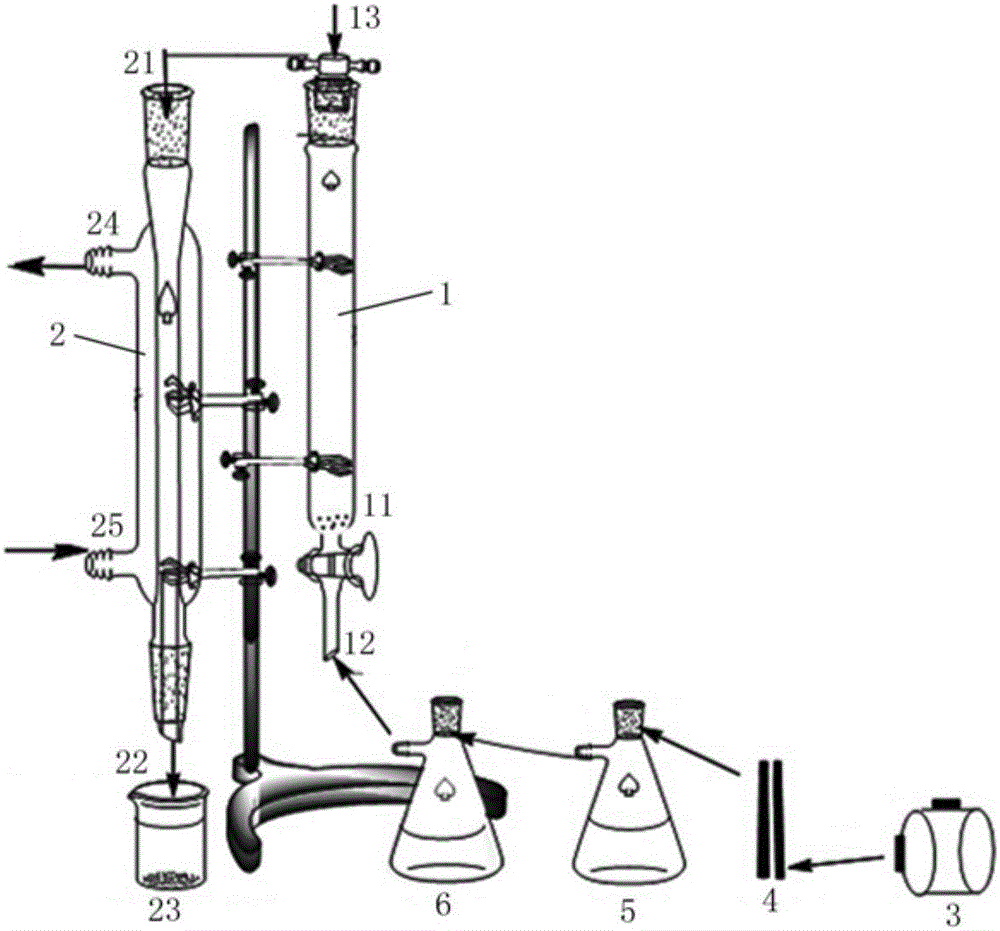 Method for preparing soapnut saponin by two-step method