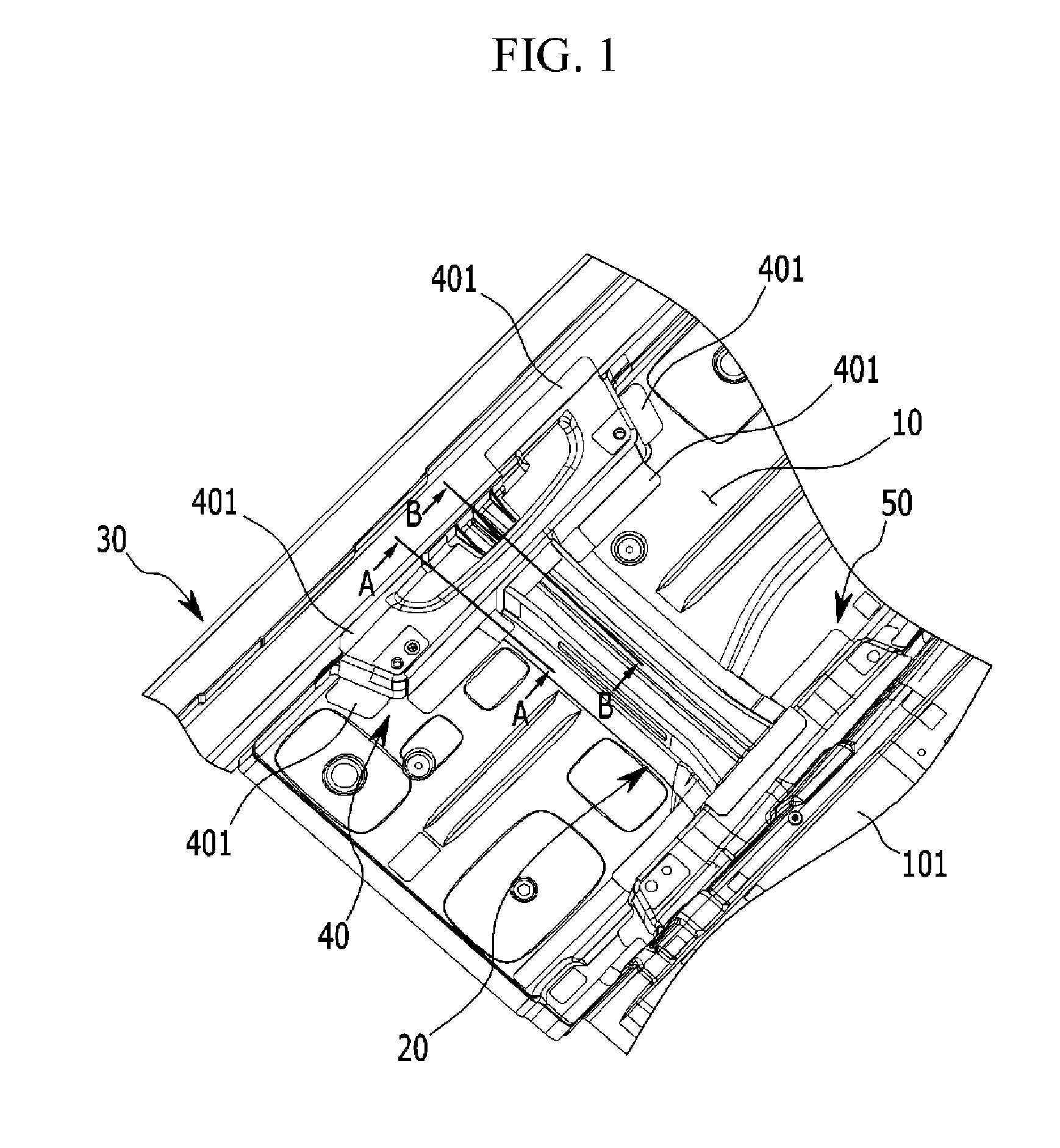 Structure for reinforcing seat mounting portion of vehicle body