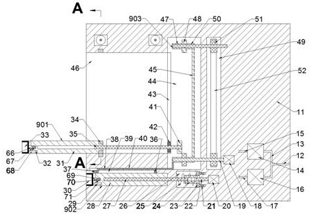 Anti-shaking building hanging basket