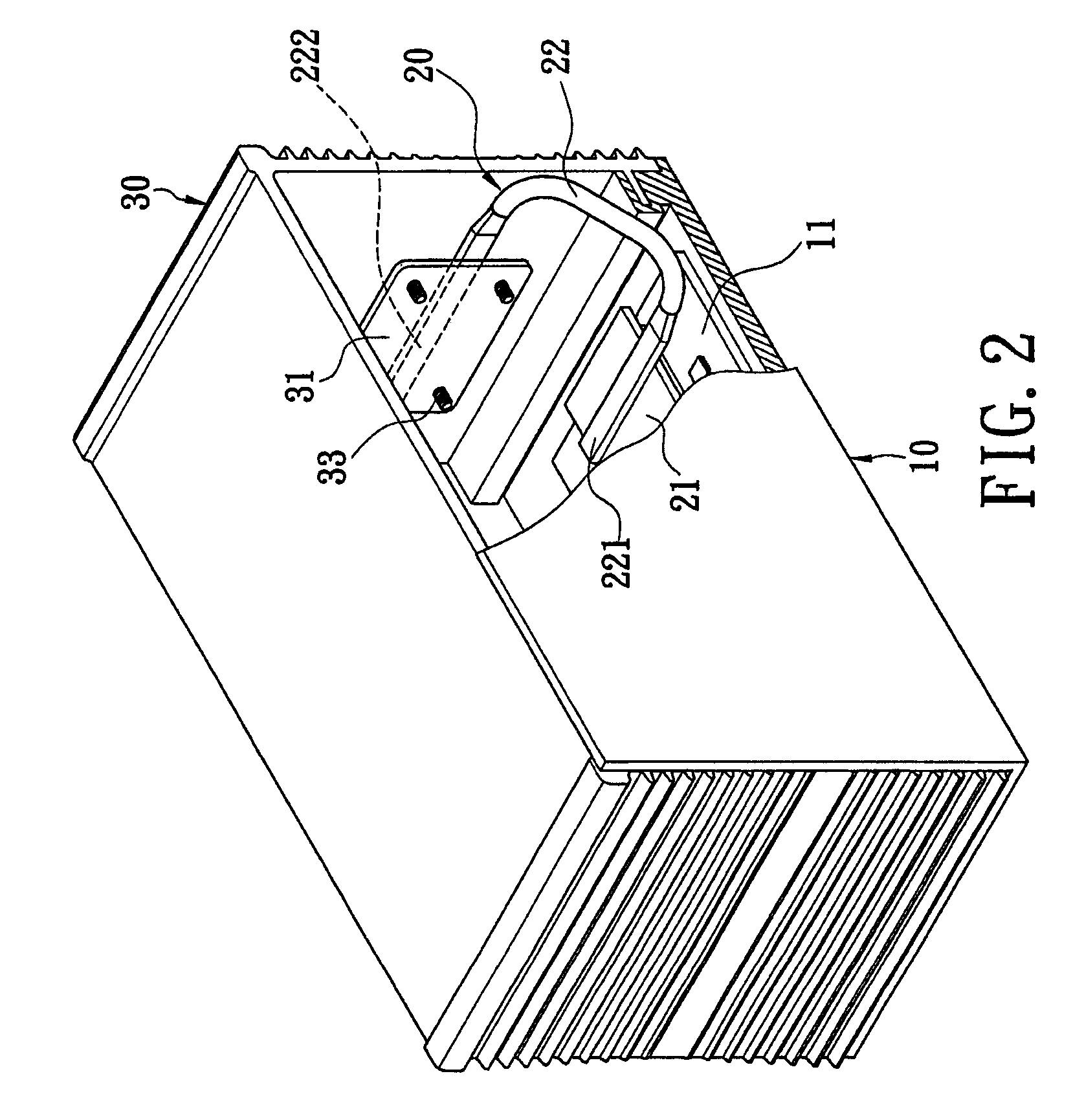 Heat-dissipating casing structure