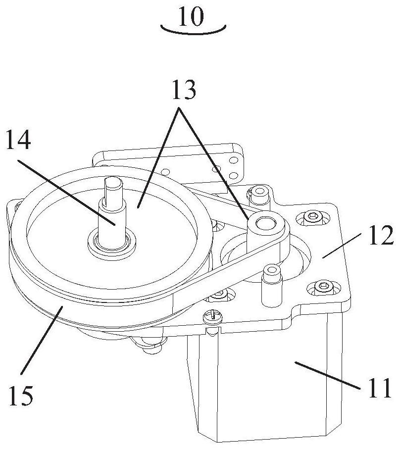 Synchronous belt tensioning device