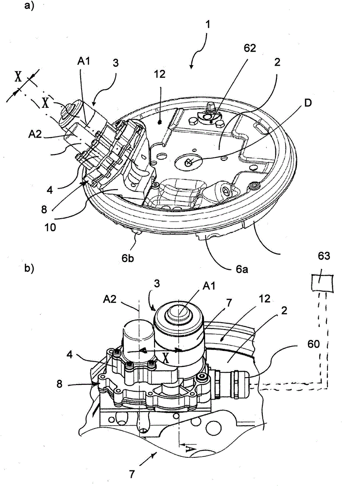 Drum brake module which can be operated by electric motor