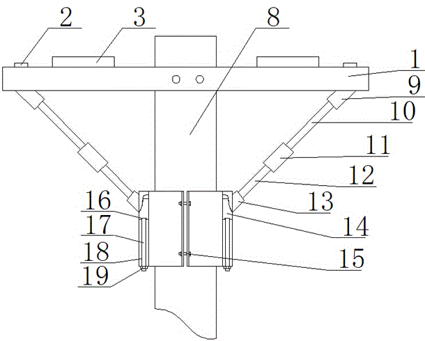 Cross arm for electric power circuit