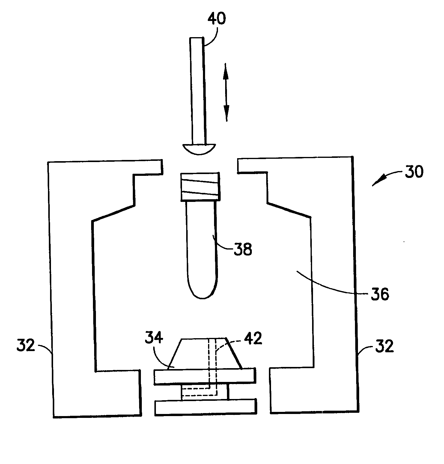 Use of air assist to eject roller bottle with deep punt