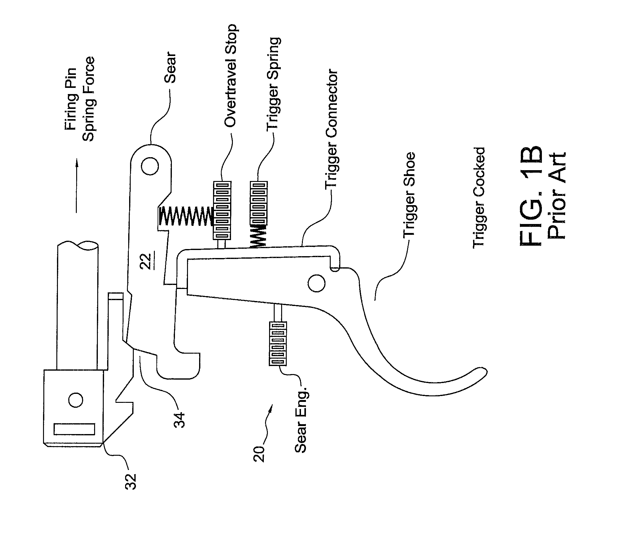 Drop-in adjustable trigger assembly with camming safety linkage