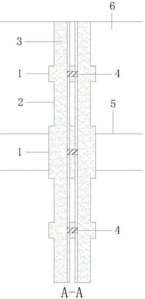 Construction method for overlength jet grouting stiffness core combined pile