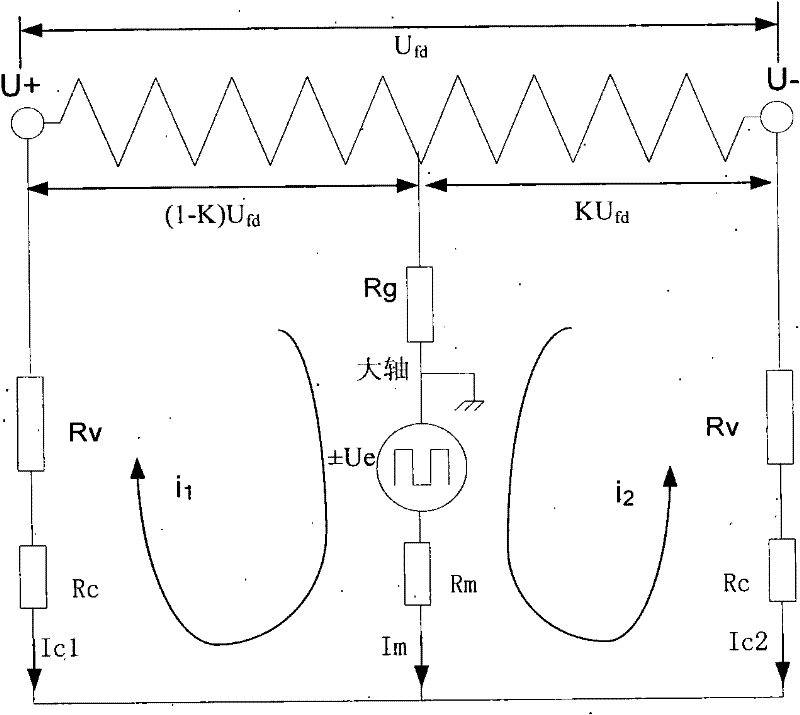 Redundancy sampling calculation-based superposed square-wave voltage type rotor earth-fault protection method