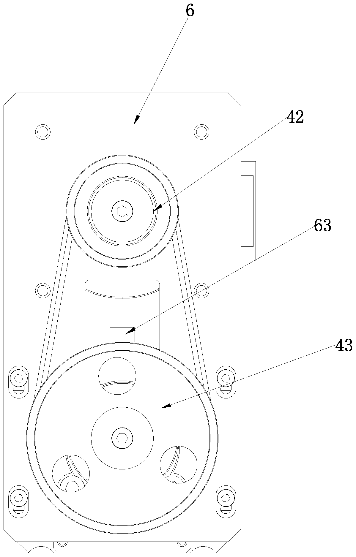 Driving device and automatic cable take-up and pay-off equipment