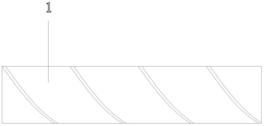 Cooling paper tube with spiral filling structure as well as preparation method and application of cooling paper tube