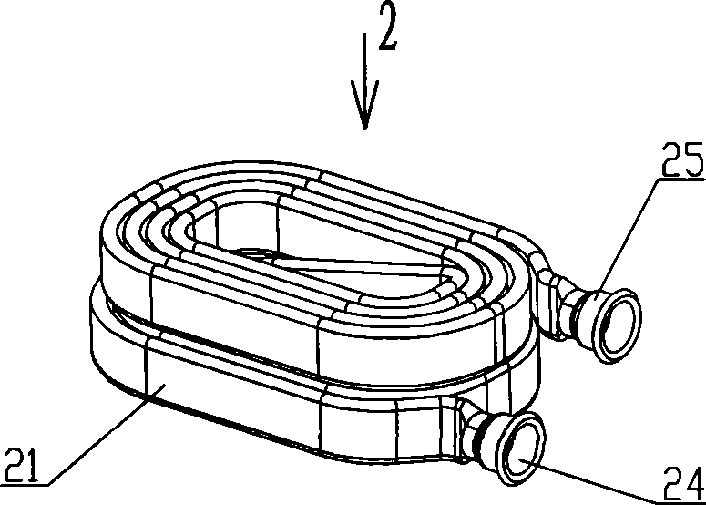 Secondary heat exchanger of condensing gas water heater