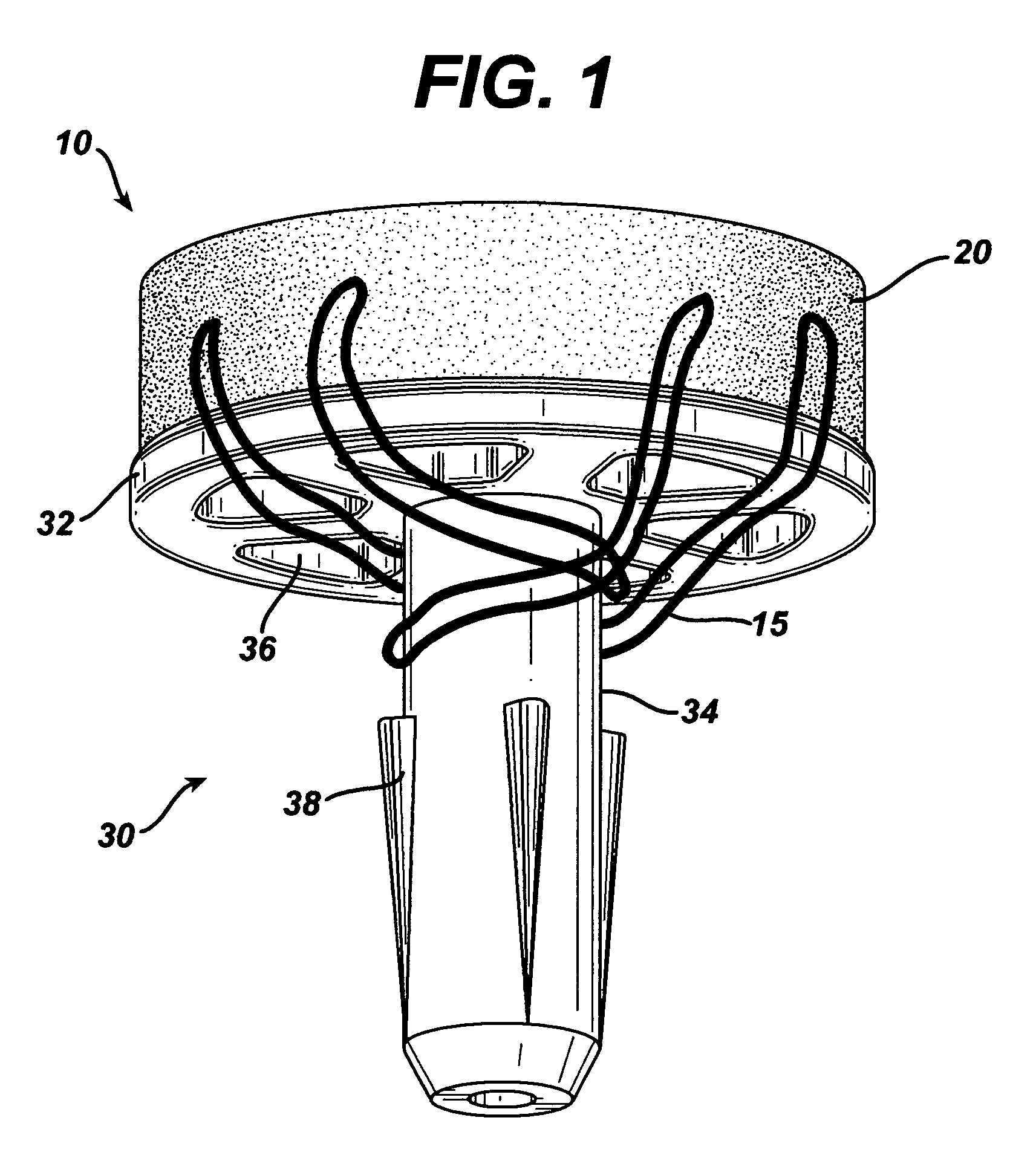 Attachment of absorbable tissue scaffolds to fixation devices