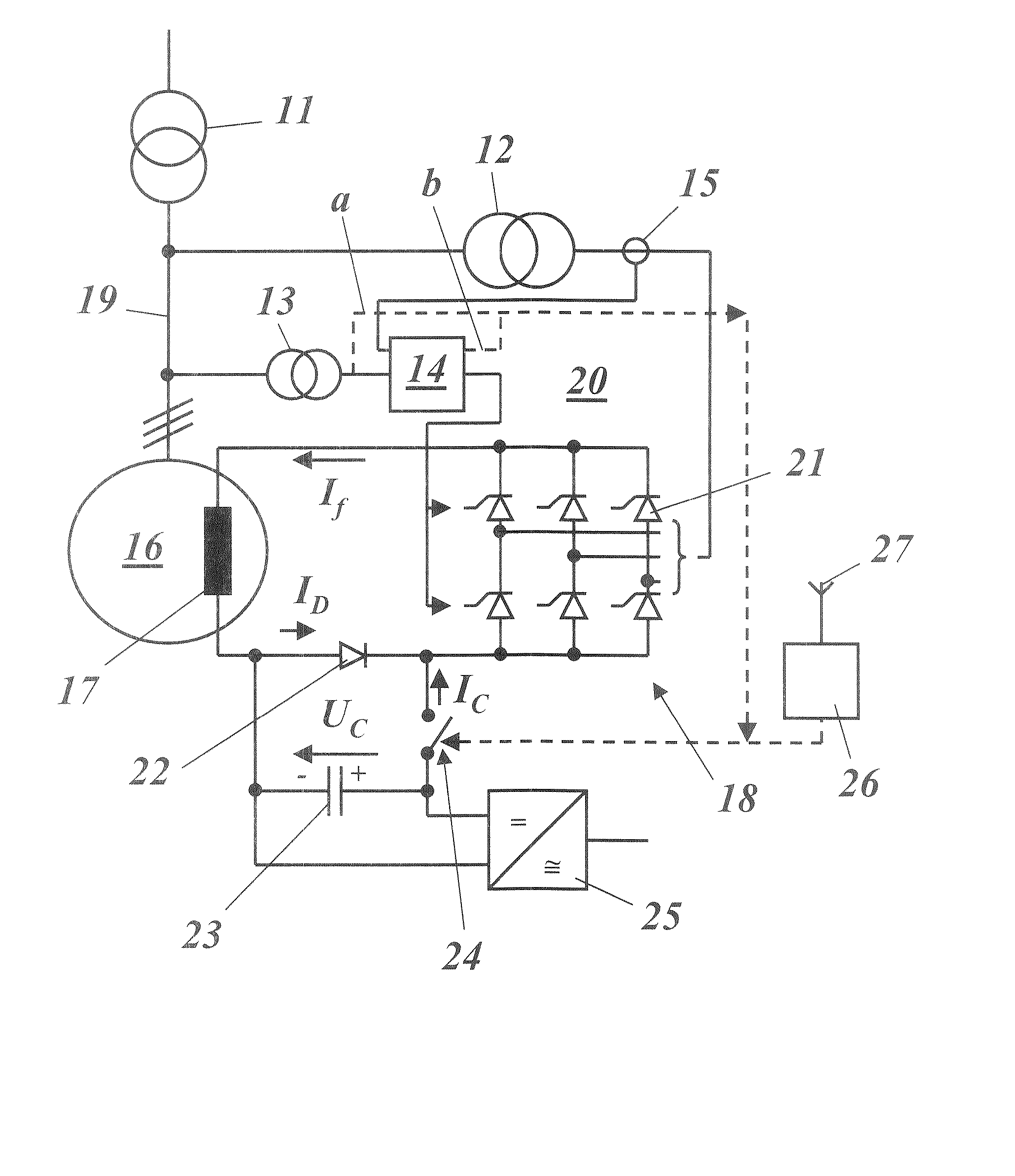 Static Exciter System for a Generator and Method of Operation