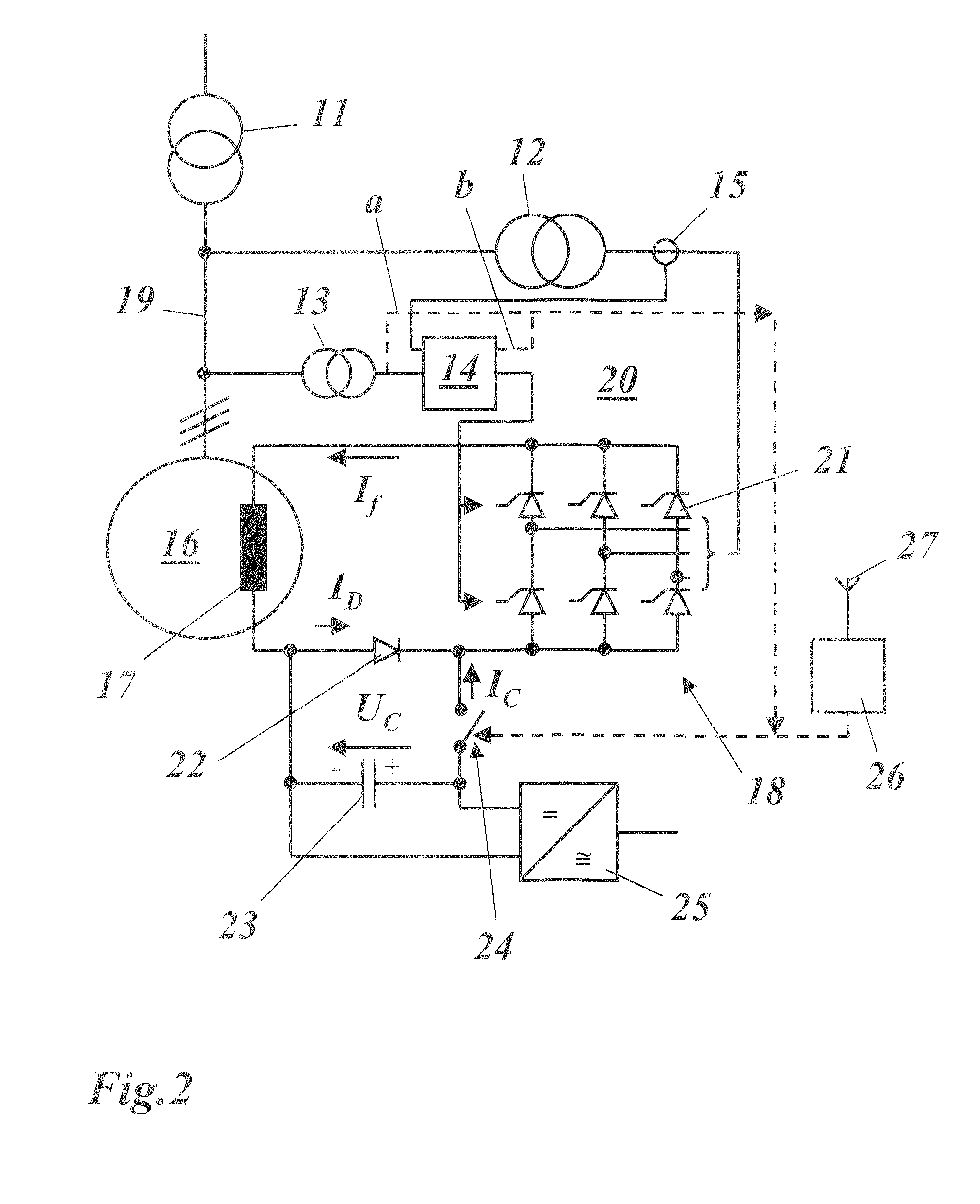 Static Exciter System for a Generator and Method of Operation