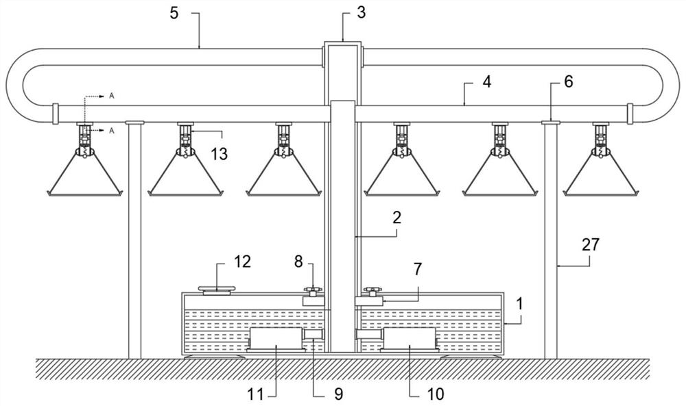 Drip irrigation type potted plant placing frame