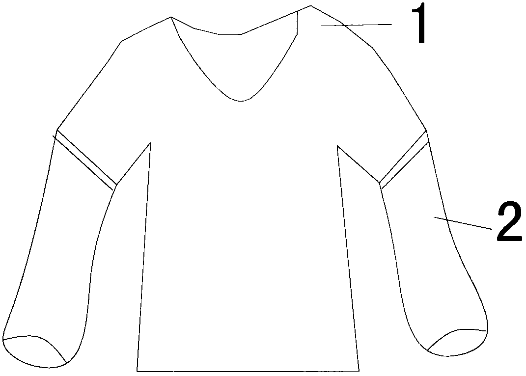 Soft easy-to-roll long-sleeve shirt with removable sleeves