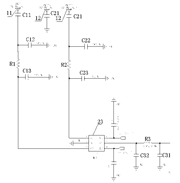 Cell phone capable of receiving and transmitting multi-frequency-band signal