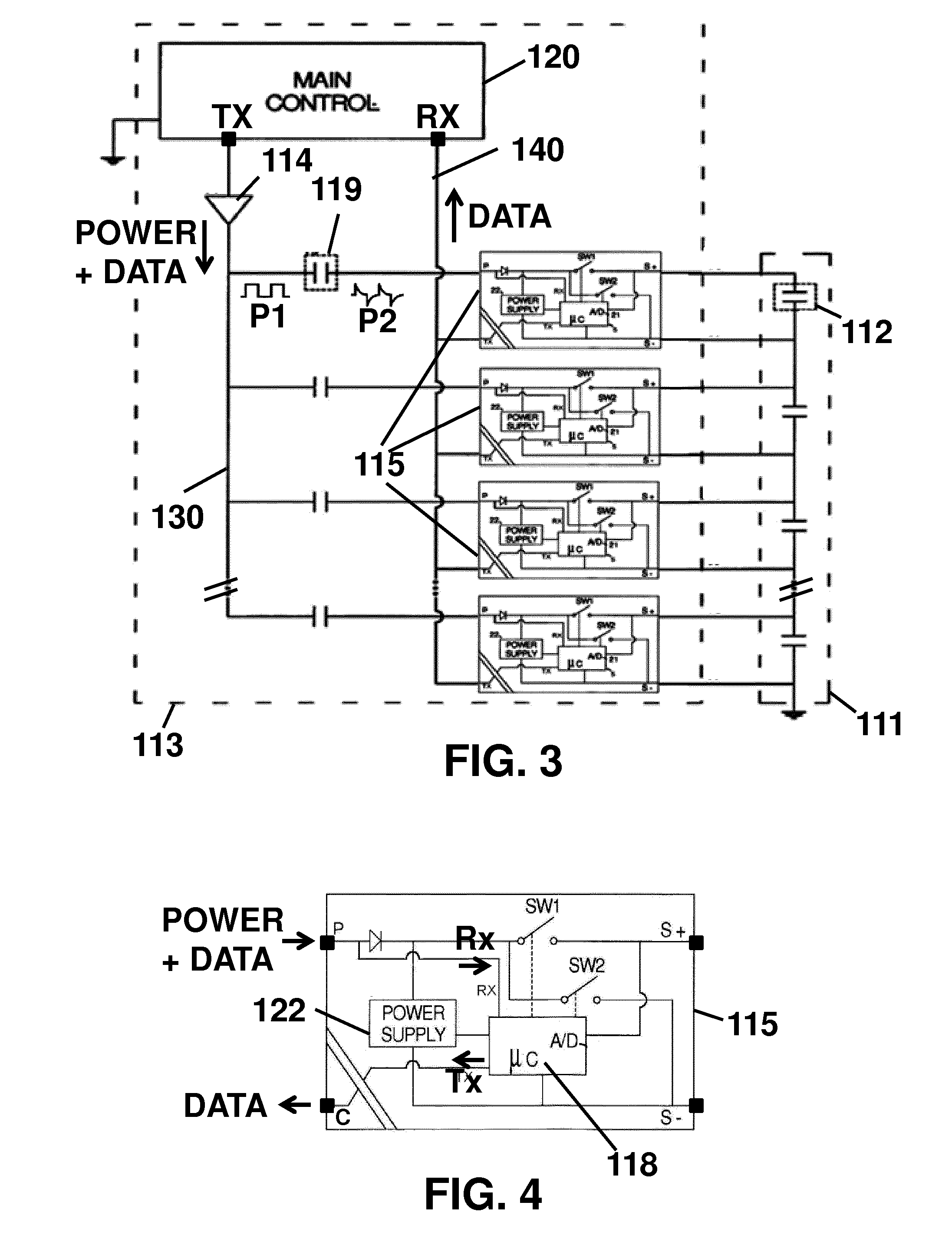Method and system for providing pulsed power and data on a bus