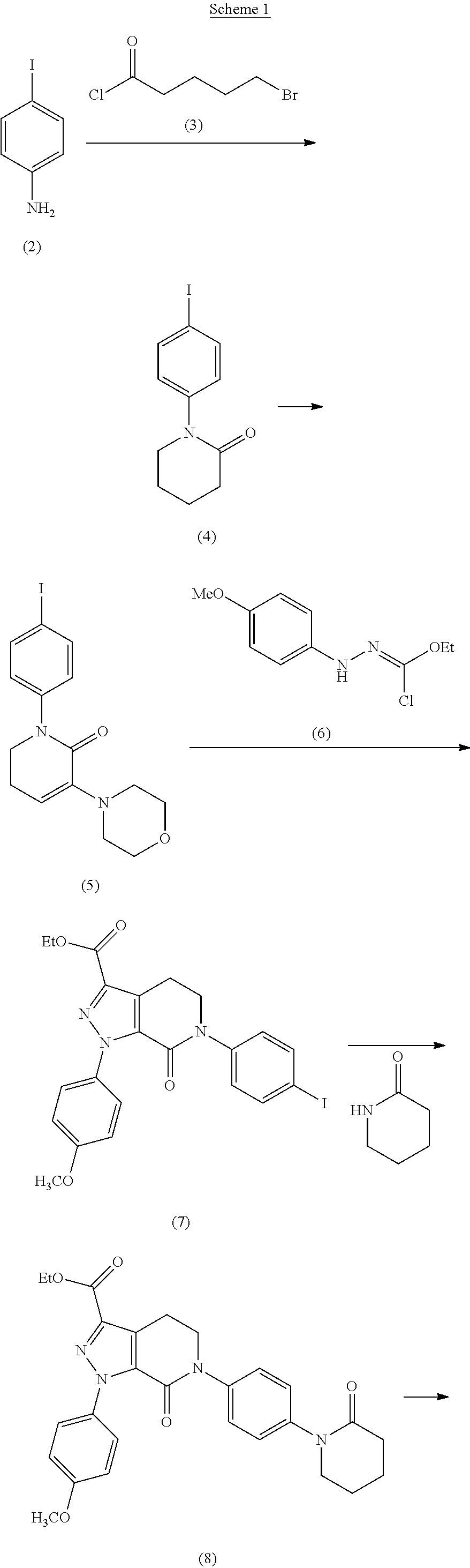 Process for the preparation of apixaban and intermediates thereof