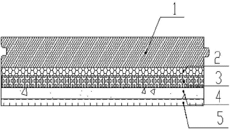 Method for heating wood geothermal floor and geothermal floor