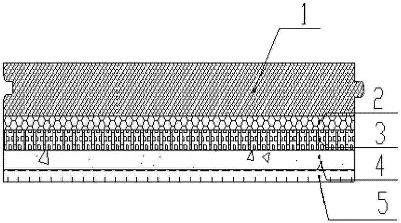 Method for heating wood geothermal floor and geothermal floor