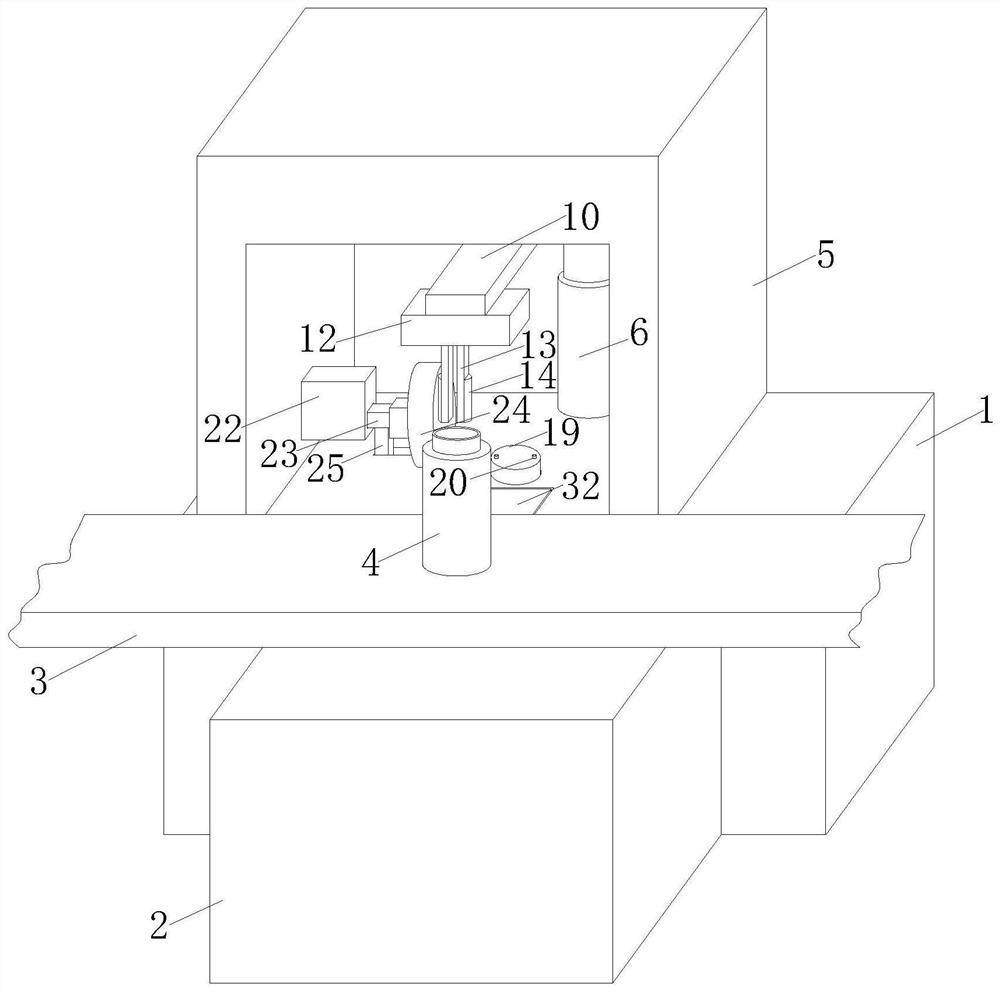 Raw material polishing and grinding positioning structure for pesticide processing