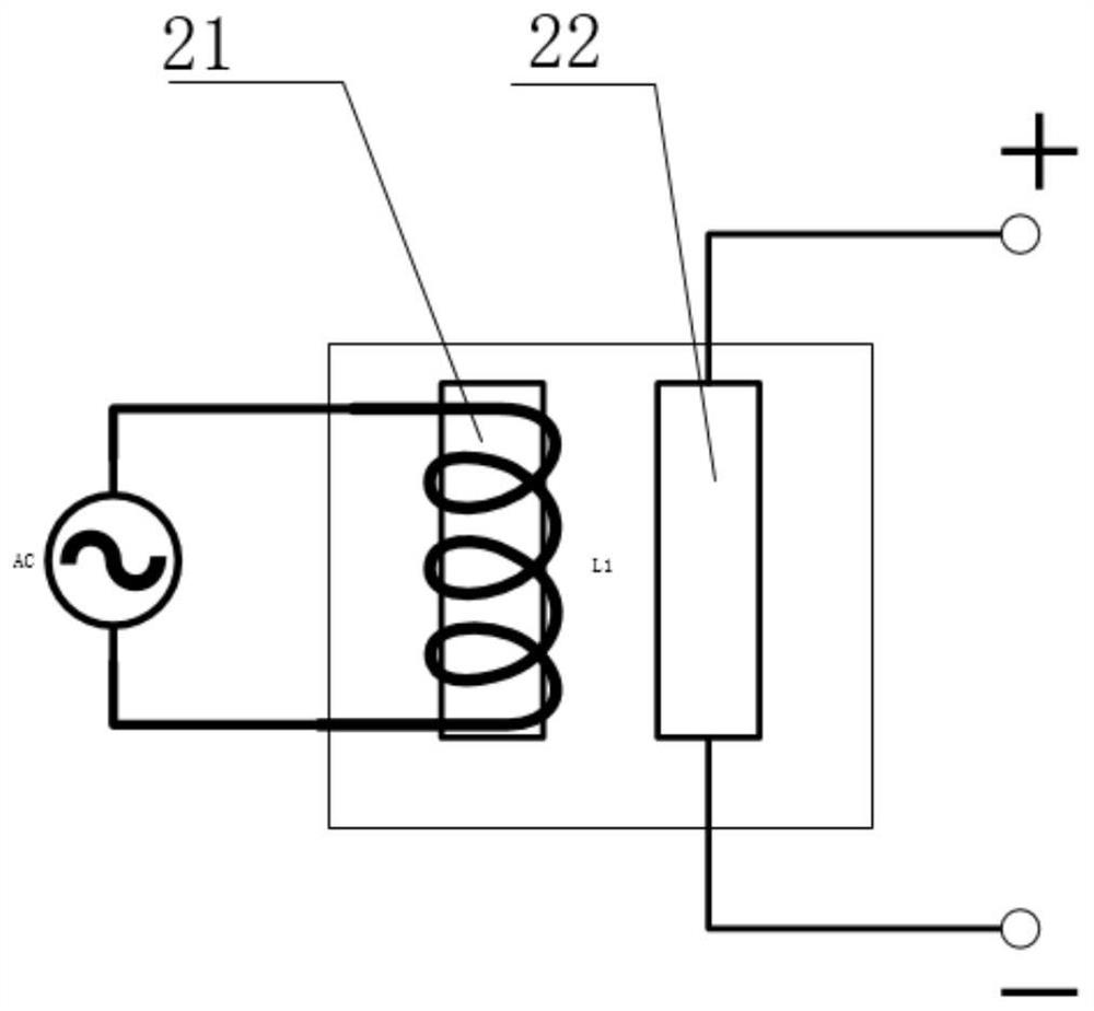 An electromagnetic heating temperature control device for the following wheel pairs in a low temperature environment