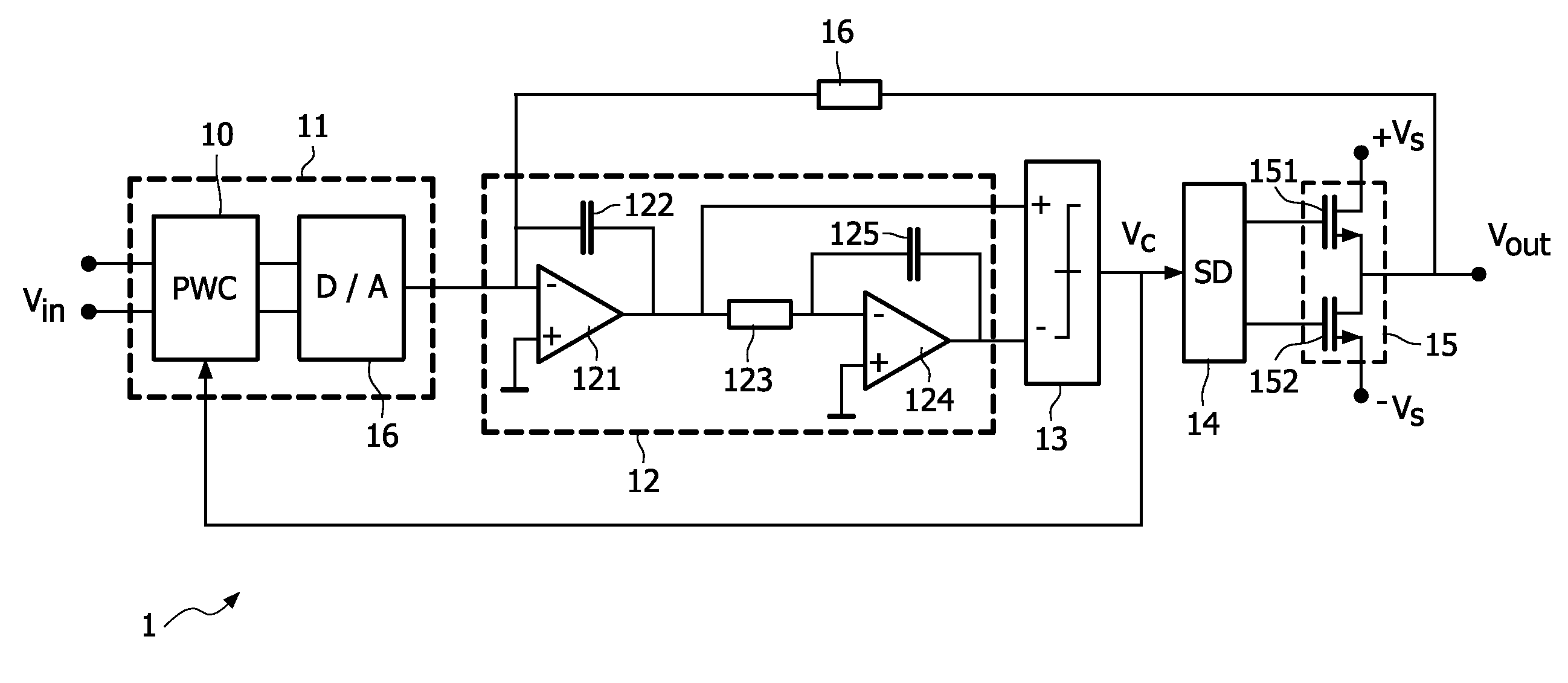 Class D audio amplifier