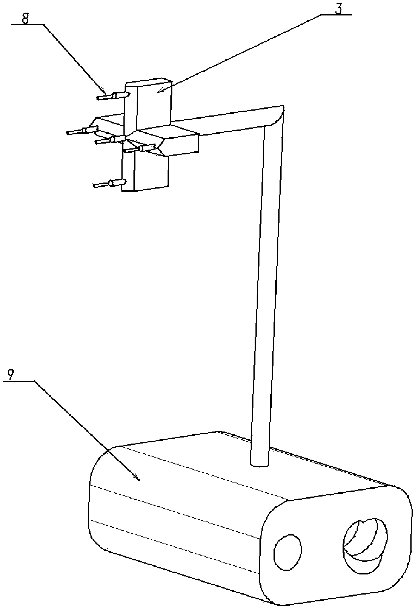 Indirect measuring method for hypersonic speed wind tunnel turbulence scale