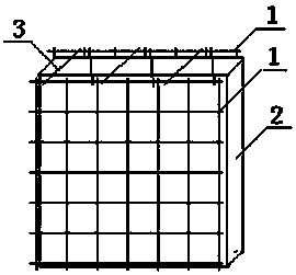 Steel wire mesh frame hollow wall board and preparation method thereof