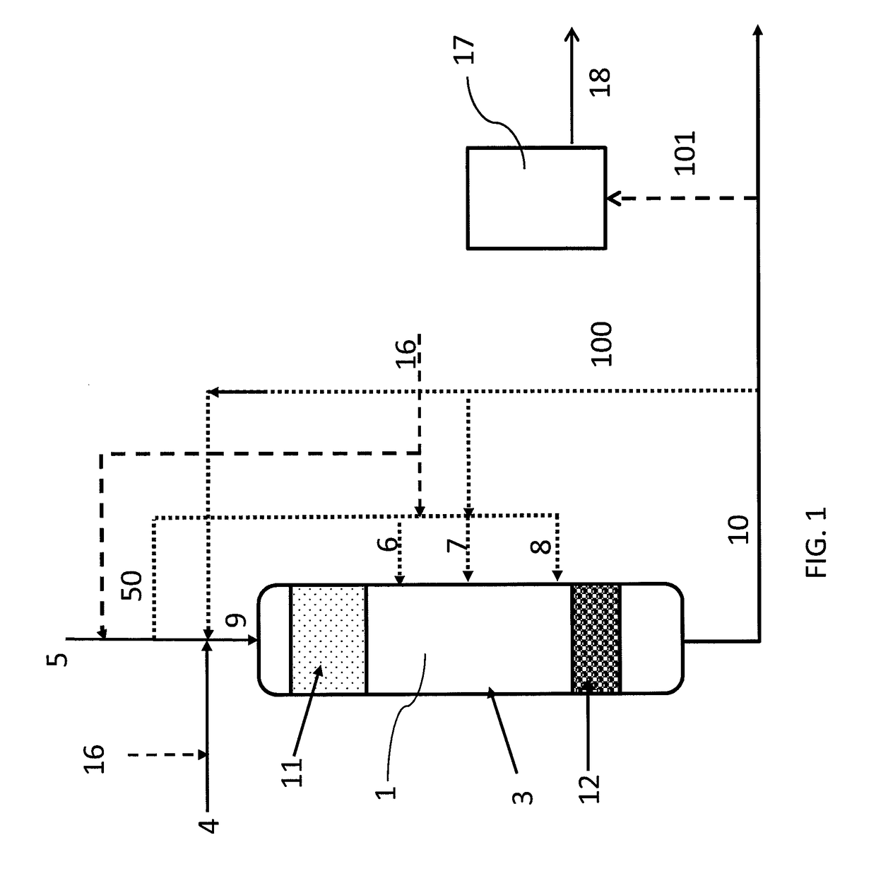 Process and apparatus for producing hydrocarbons by hydrogenating a terpene feed