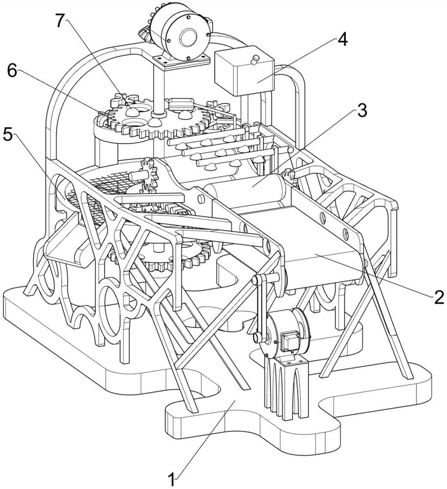 A rotary high-efficiency dust removal device for lens processing