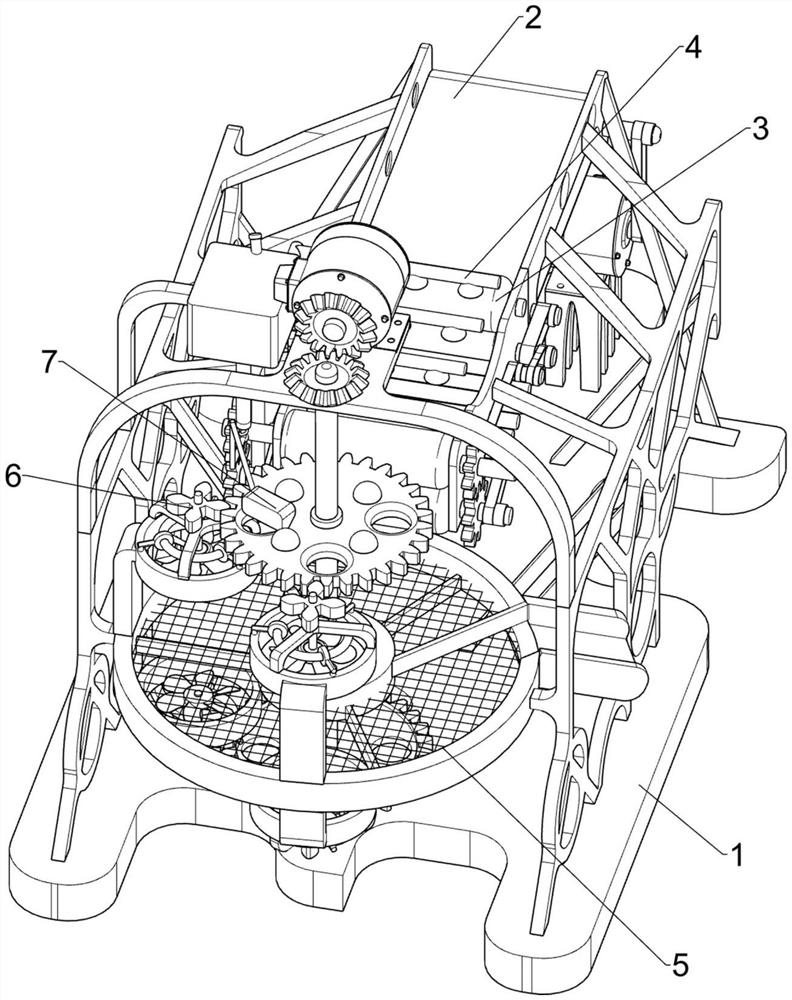 A rotary high-efficiency dust removal device for lens processing