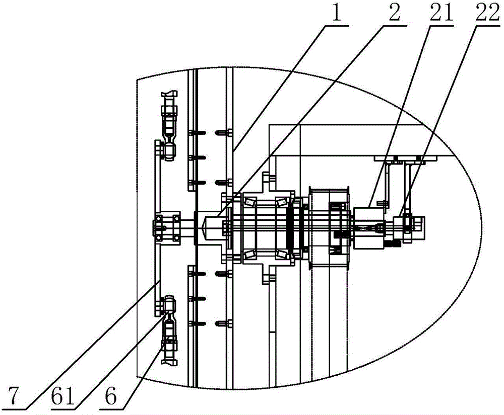 Clamping device of refrigerator overturn mechanism