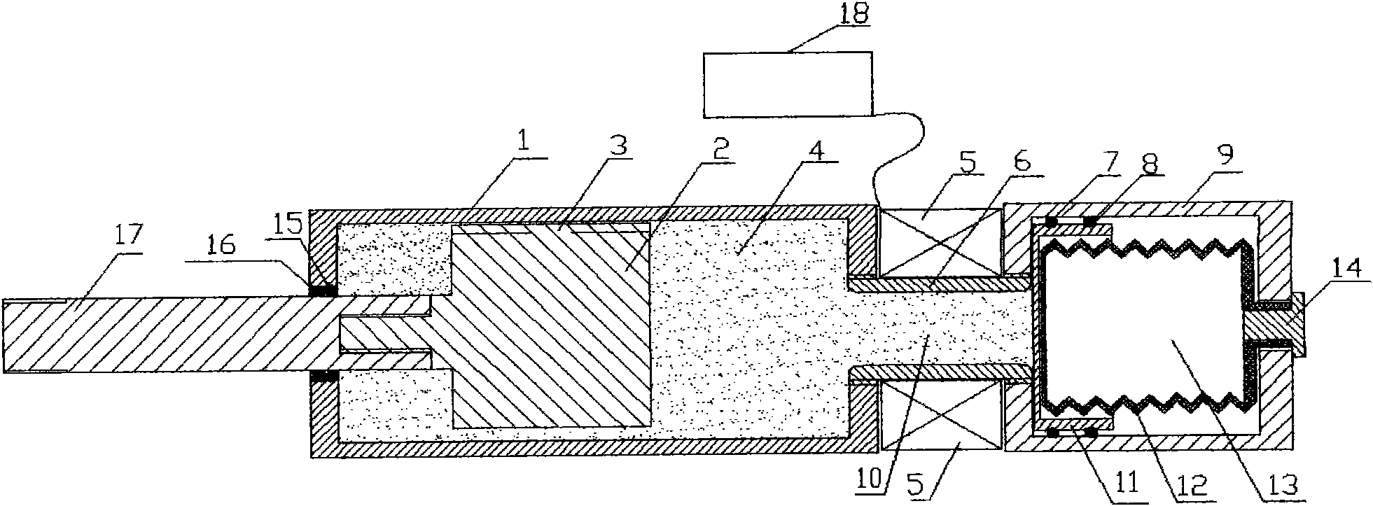 Single-output rod double-cylinder magneto-rheological damper