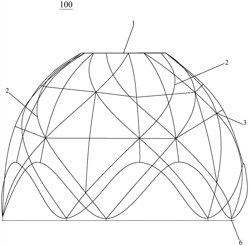Preassembly method for spherical space structure