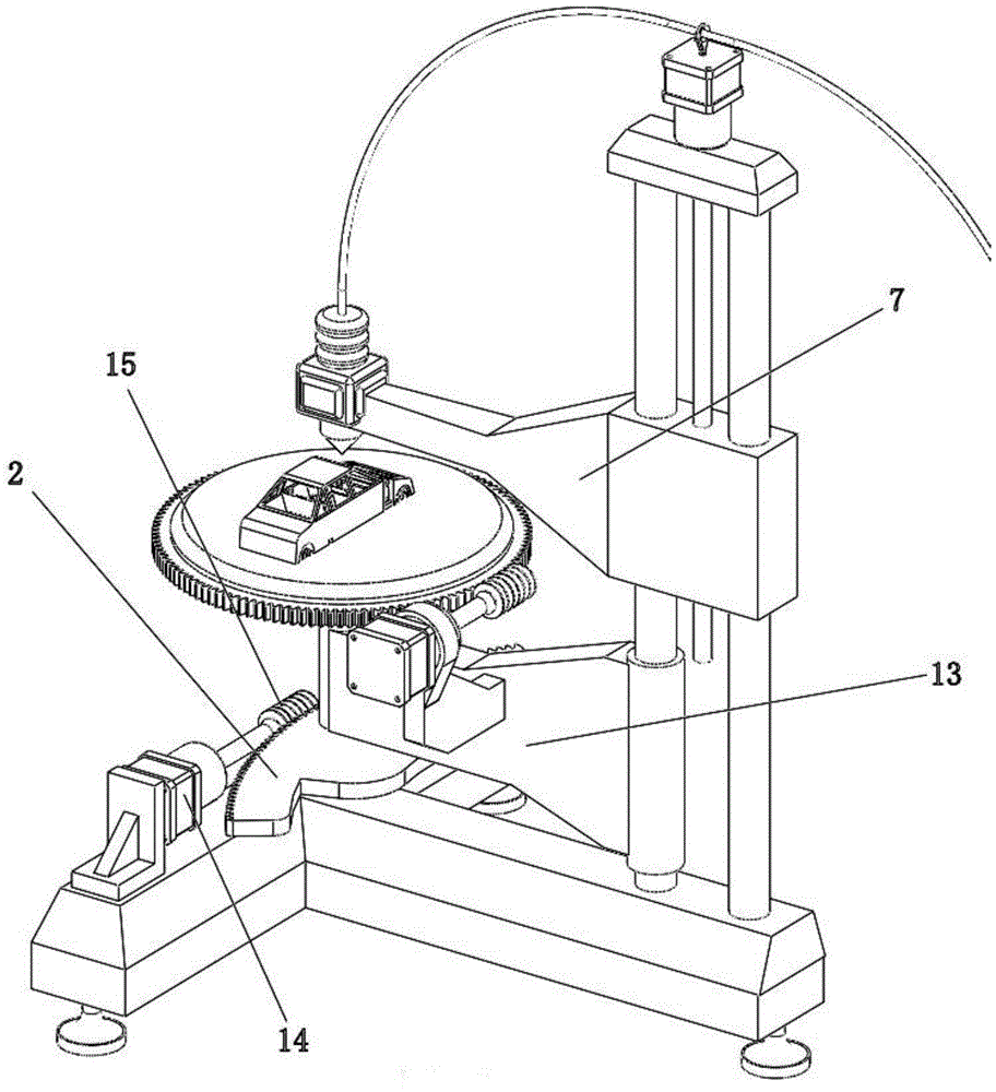 Numerical control positioning system of 3D printing machine