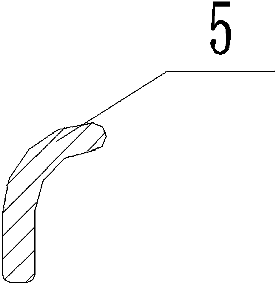 Forklift wheel retaining ring structure and machining technology thereof