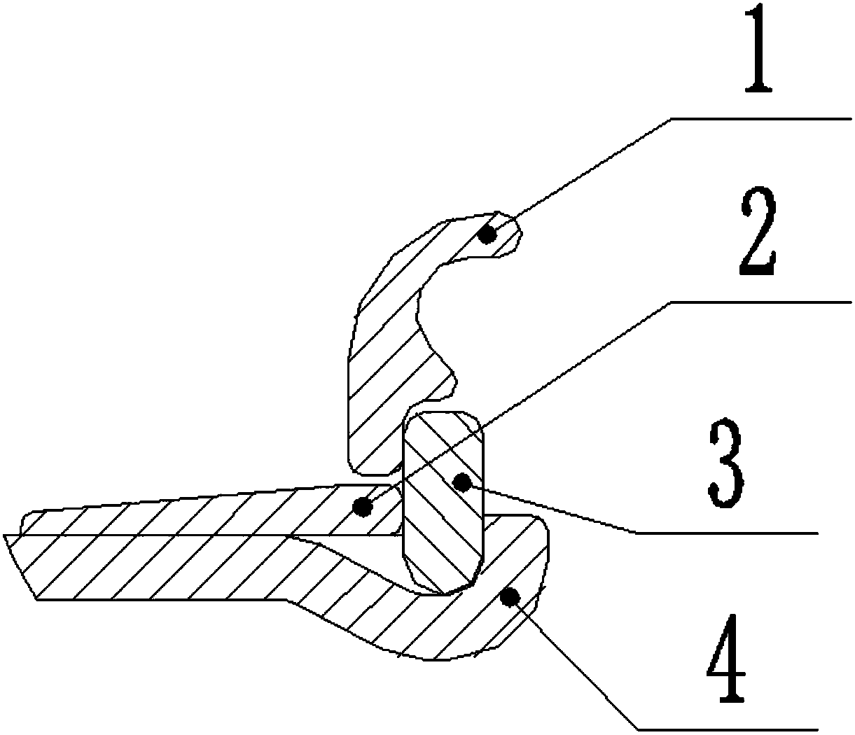 Forklift wheel retaining ring structure and machining technology thereof