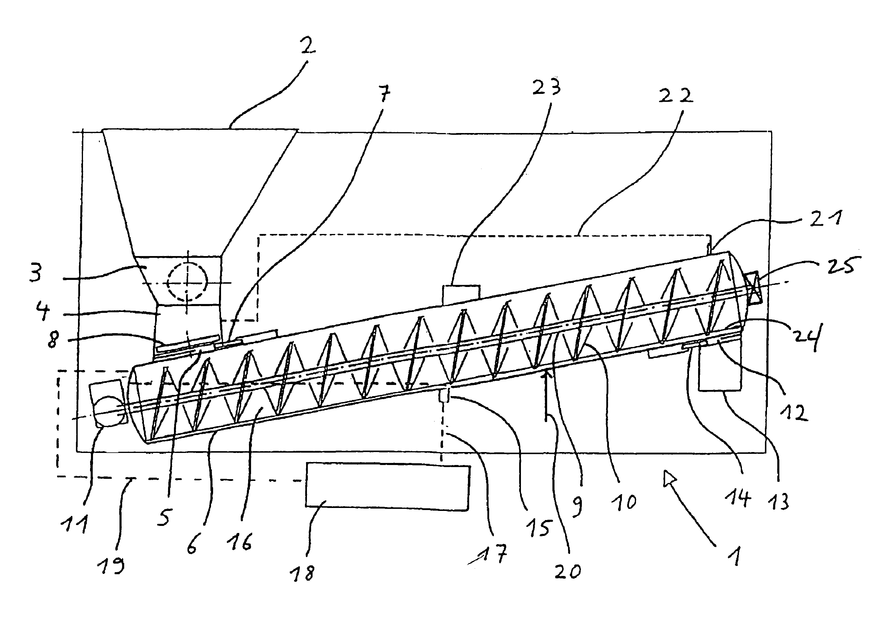Method and device for treating contaminated materials